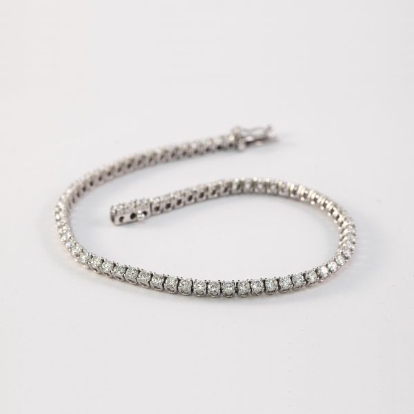 Tennisarmband 3,15ct Vitguld