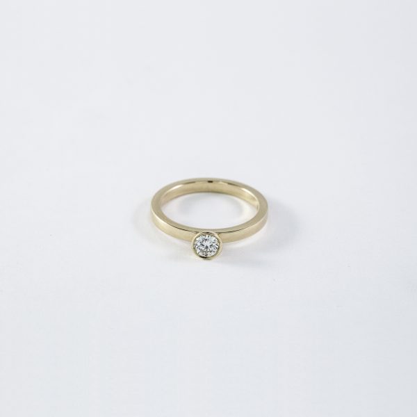 Solitärring Gulguld 0,25ct