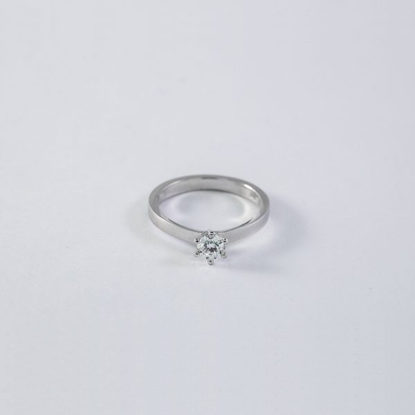 Solitärring Vitguld 0,40ct