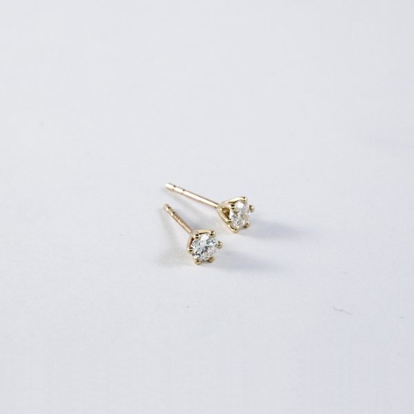 Diamantörhängen Gulguld 0,10ct