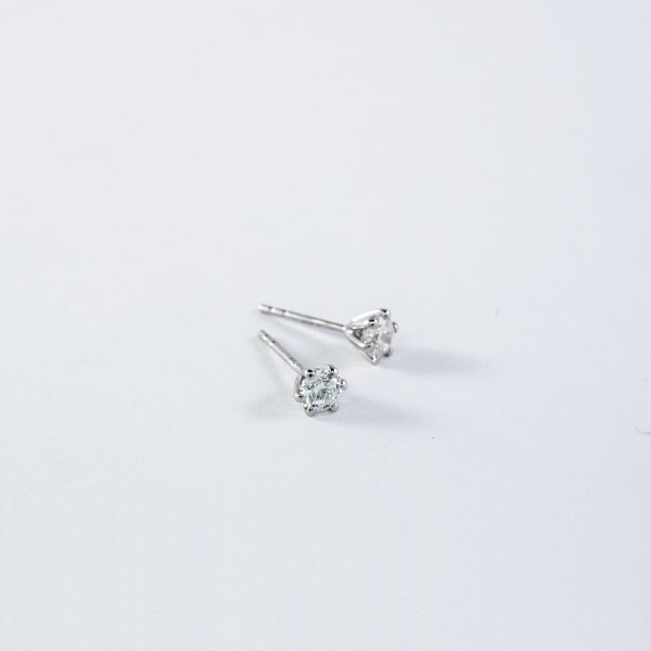 Diamantörhängen Vitguld 0,10ct