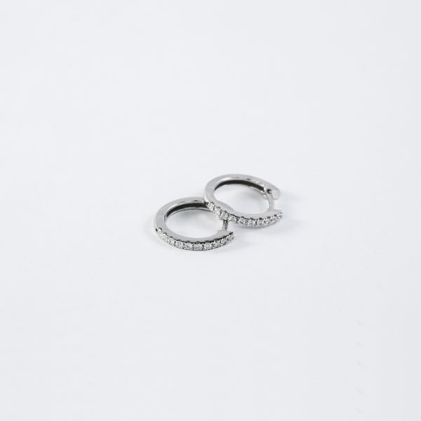 Creoler 0,29ct Vitguld