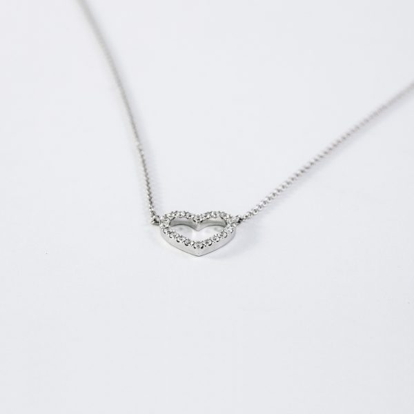 Hjärta 0,22ct Vitguld